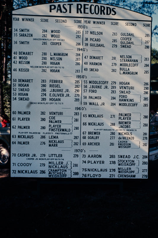 Masters 1977: Print 24